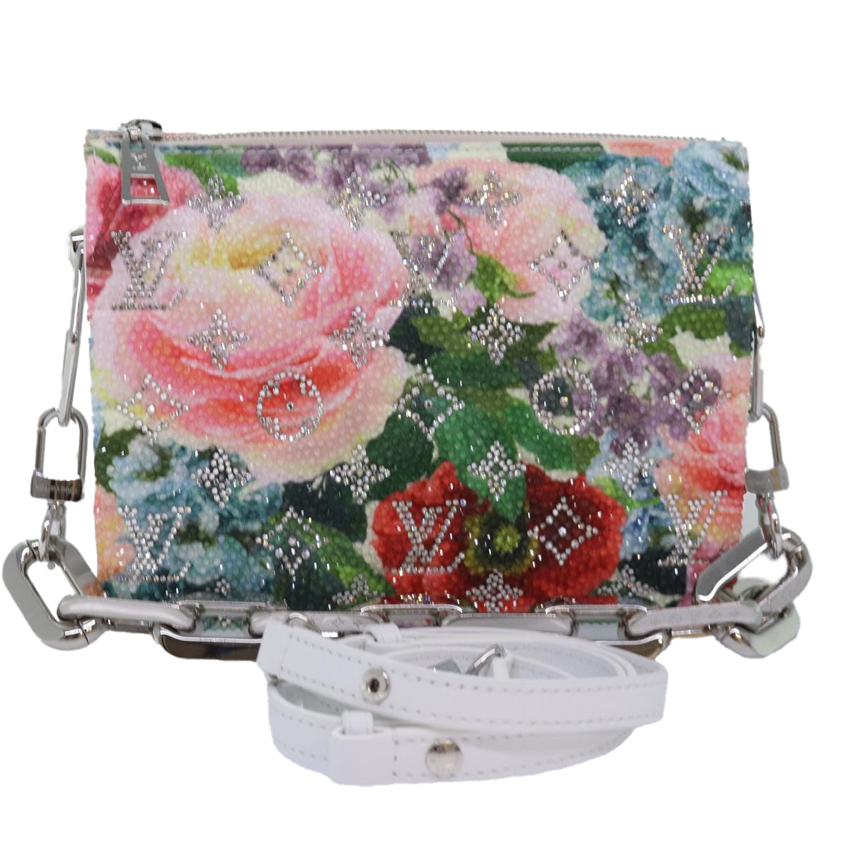 LOUIS VUITTON Monogram Flower Kussan BB Bag Multicolor M21157 LV Auth 76444SAM