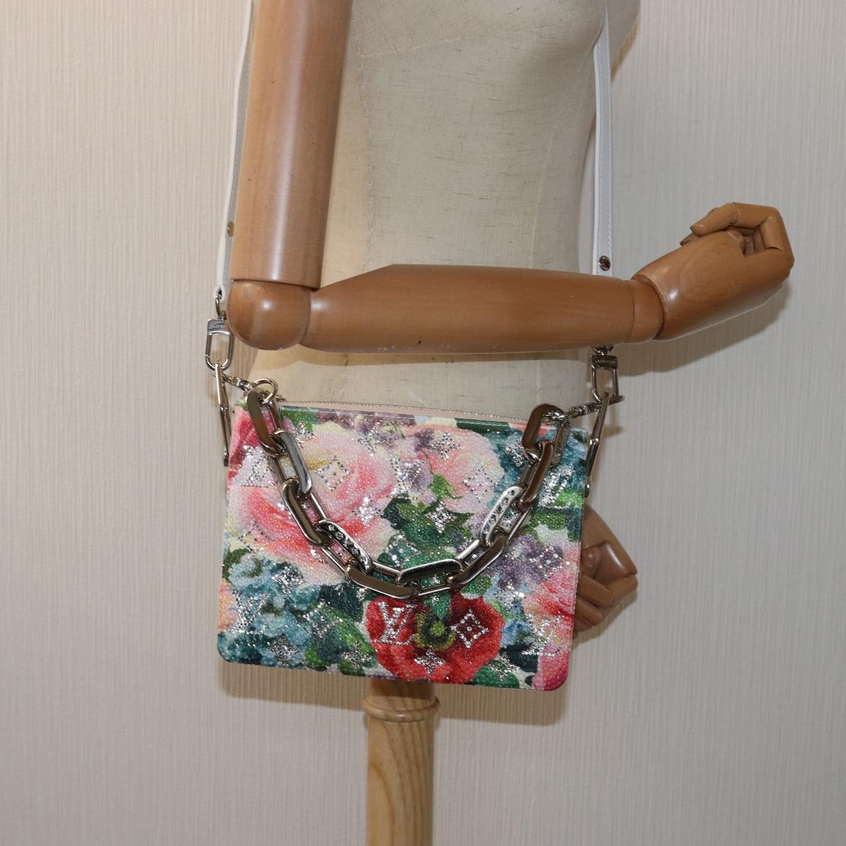 LOUIS VUITTON Monogram Flower Kussan BB Bag Multicolor M21157 LV Auth 76444SAM