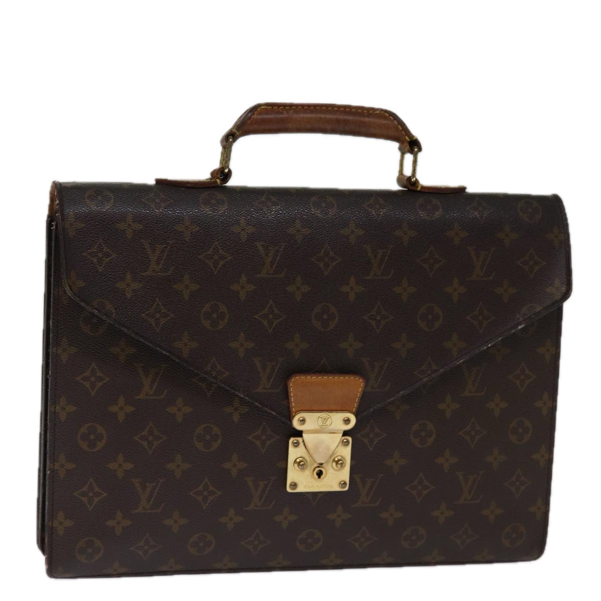 LOUIS VUITTON Monogram Serviette Conseiller Briefcase M53331 LV Auth 76500