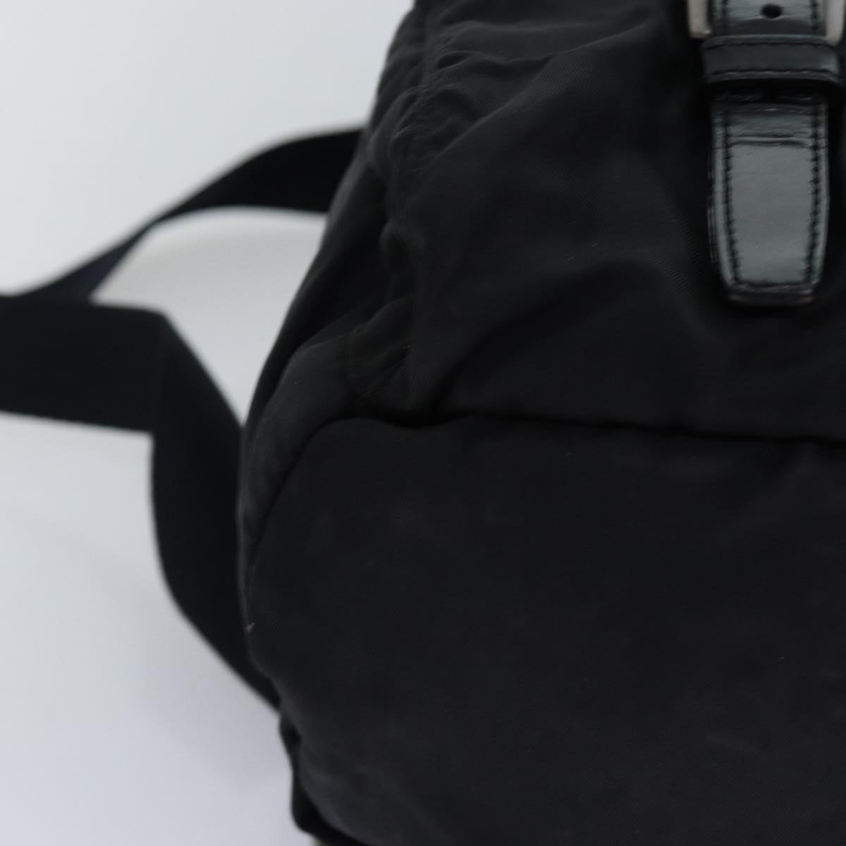 PRADA Backpack Nylon Black Auth 76575