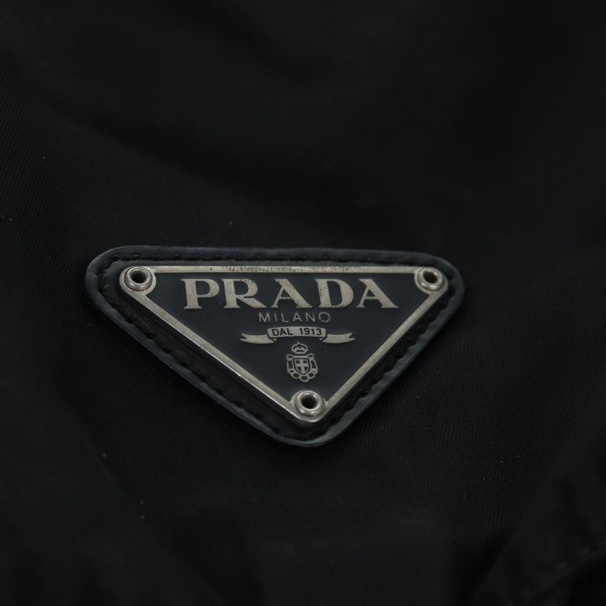 PRADA Backpack Nylon Black Auth 76575