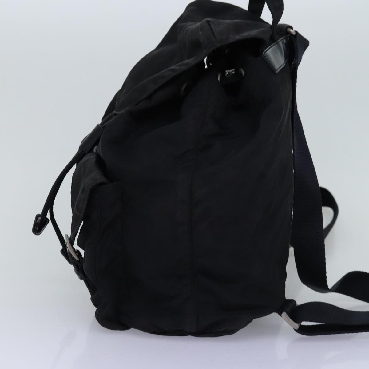 PRADA Backpack Nylon Black Auth 76575