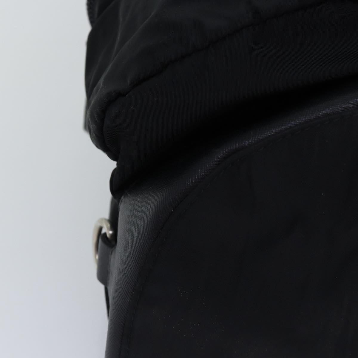 PRADA Backpack Nylon Black Auth 76576