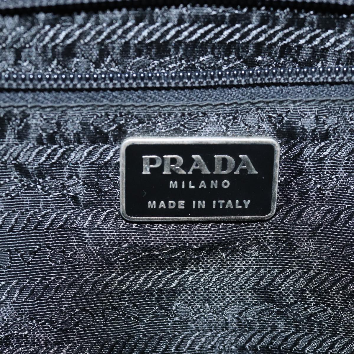 PRADA Backpack Nylon Black Auth 76576