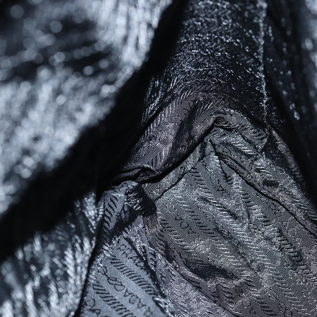 PRADA Backpack Nylon Black Auth 76576