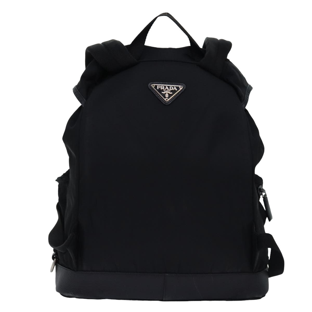 PRADA Backpack Nylon Black Auth 76576