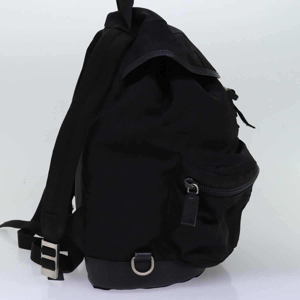 PRADA Backpack Nylon Black Auth 76576