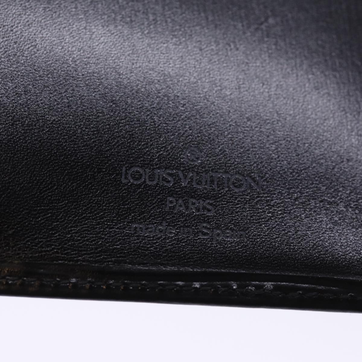 LOUIS VUITTON Epi Porte Cartes Credit Long Wallet Black M63212 LV Auth 76607