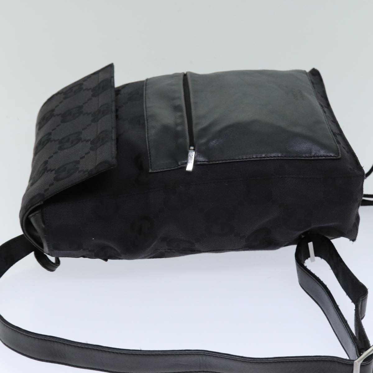 GUCCI GG Canvas Backpack Black 003 0241 Auth 76632