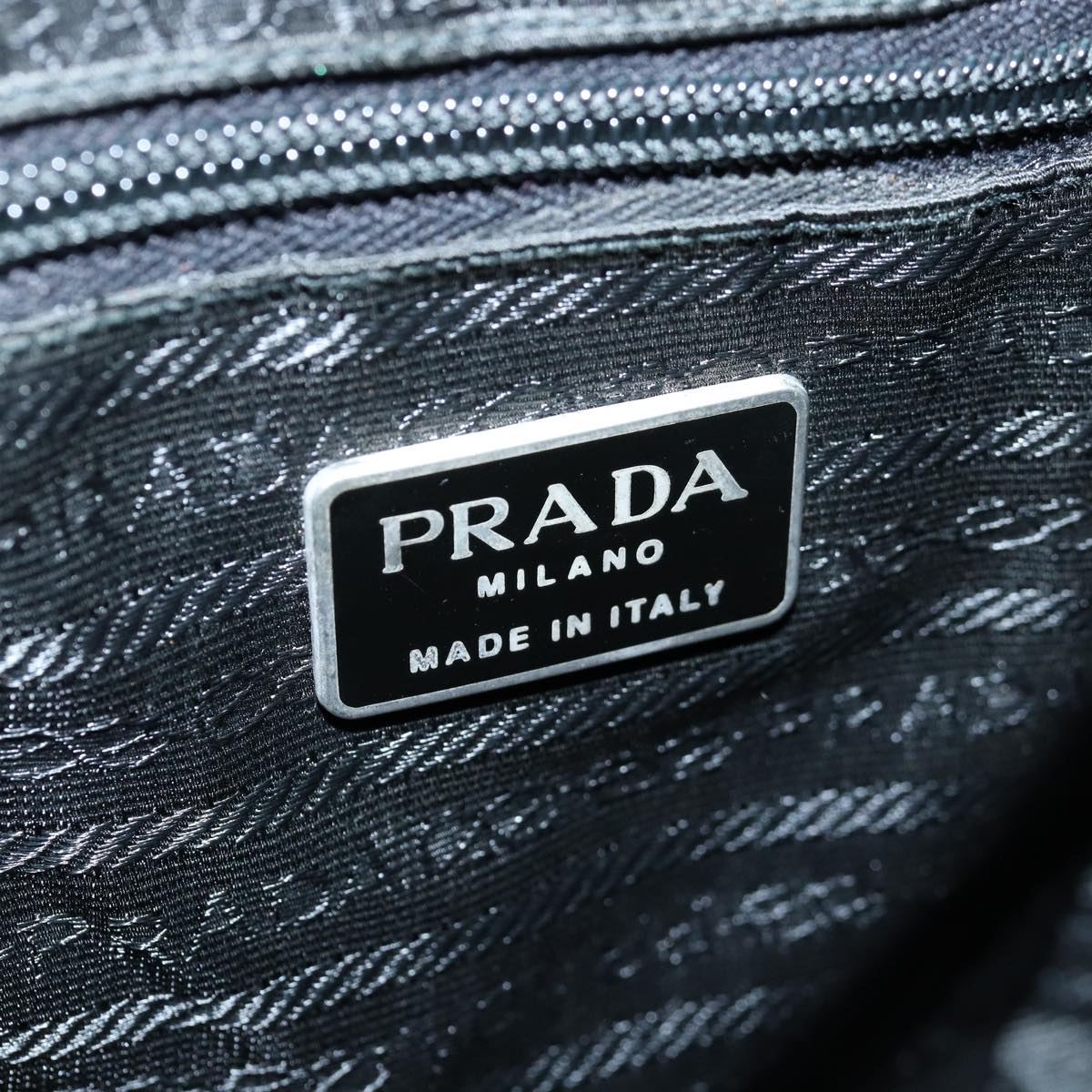 PRADA Backpack Nylon Khaki Auth 76798