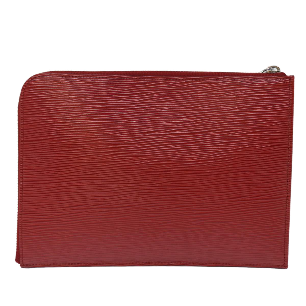 LOUIS VUITTON Epi Pochette Jules PM Clutch Bag Red Car Mine LV Auth 76821V