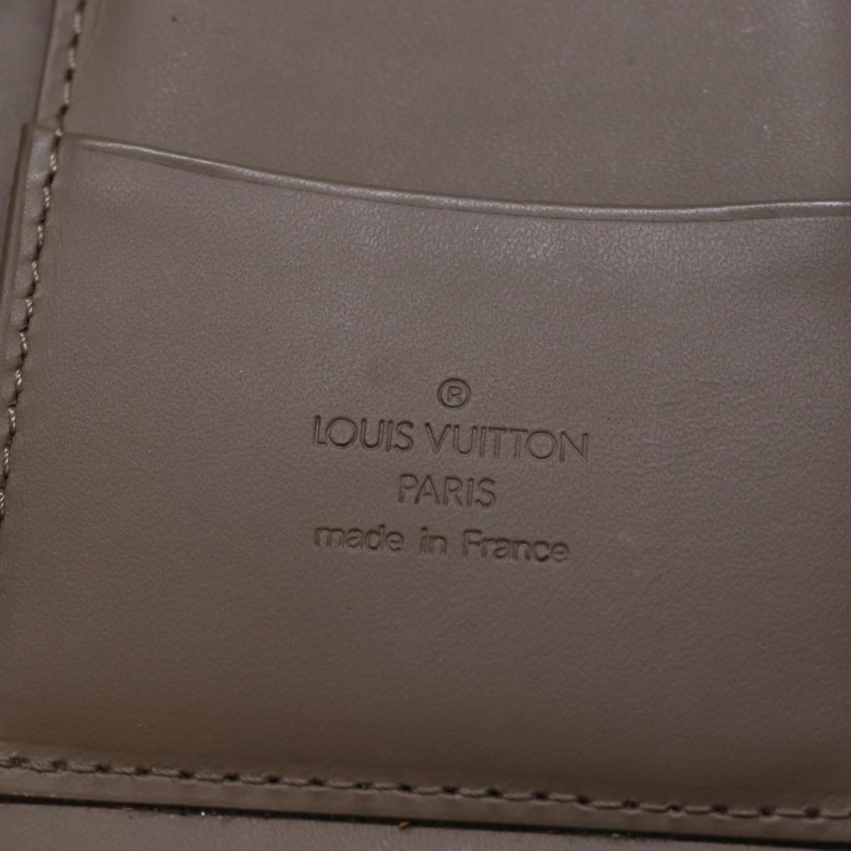 LOUIS VUITTON Epi Agenda Geod Wallet Gray pepper M6387C LV Auth 76902