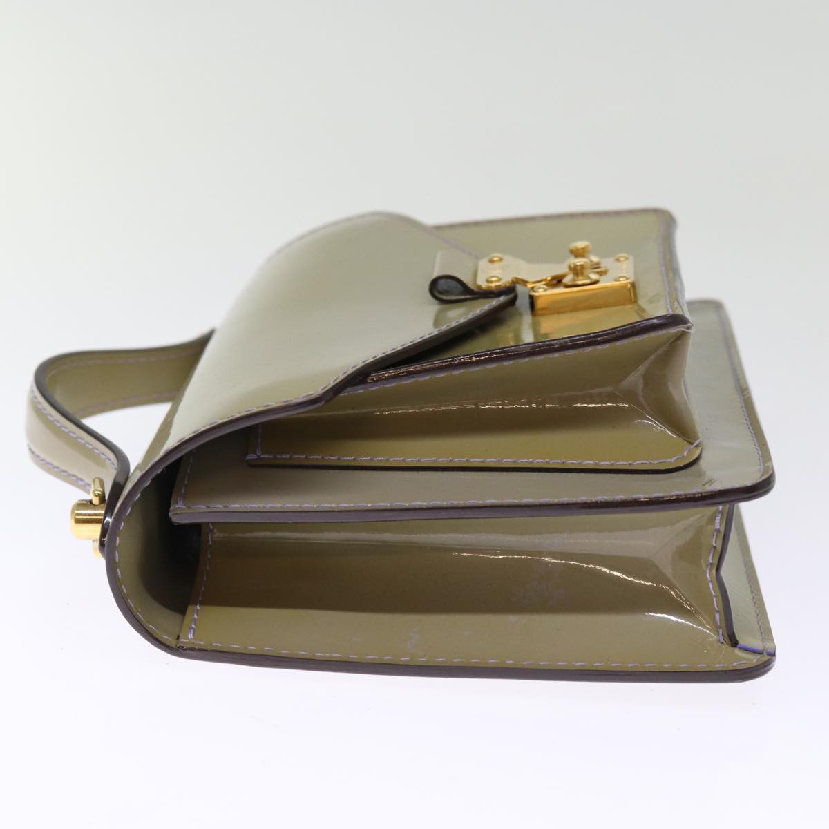 LOUIS VUITTON Monogram Vernis Monceau BB Hand Bag 2way Lila LV Auth 76912