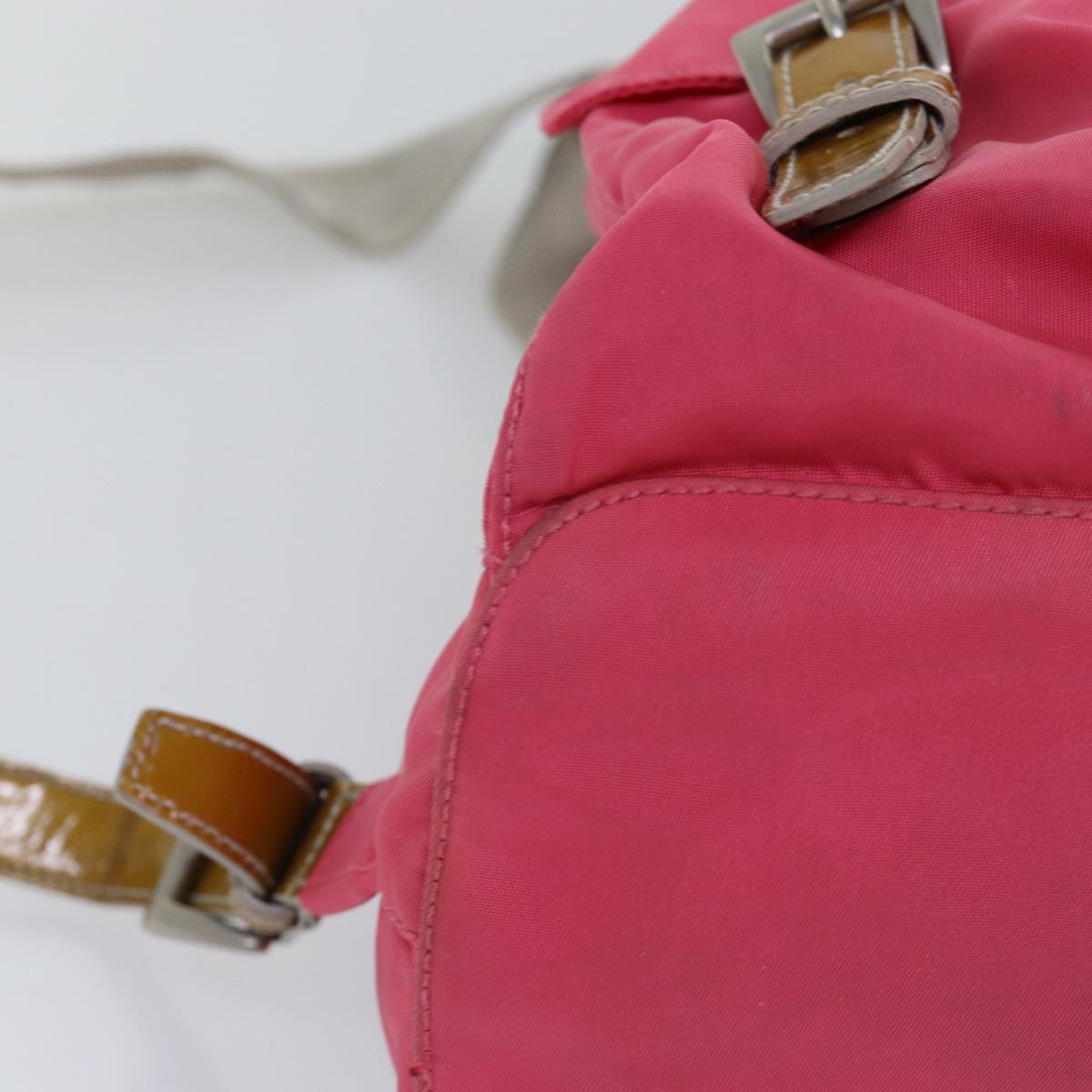 PRADA Backpack Nylon Pink Auth 77236