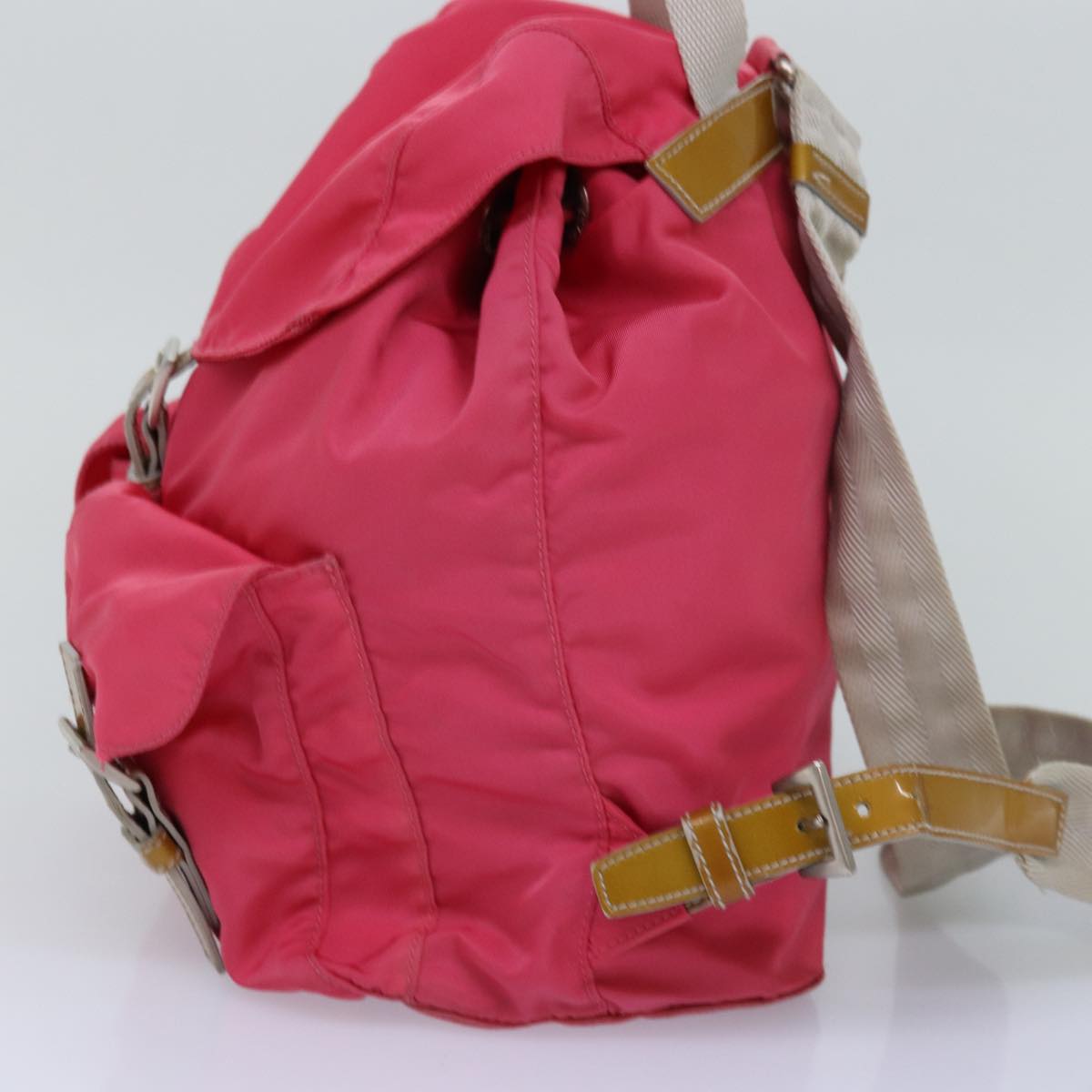 PRADA Backpack Nylon Pink Auth 77236