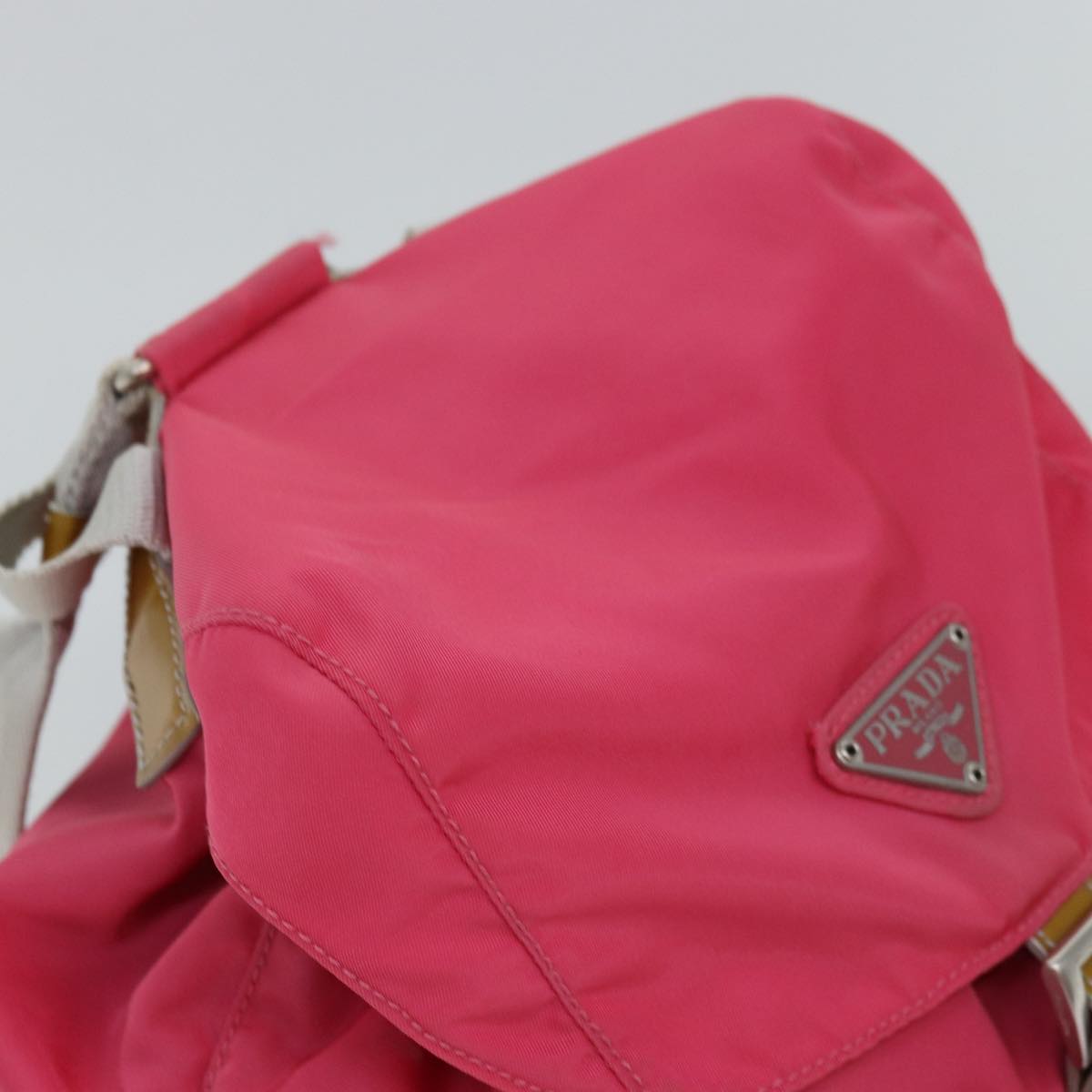 PRADA Backpack Nylon Pink Auth 77236