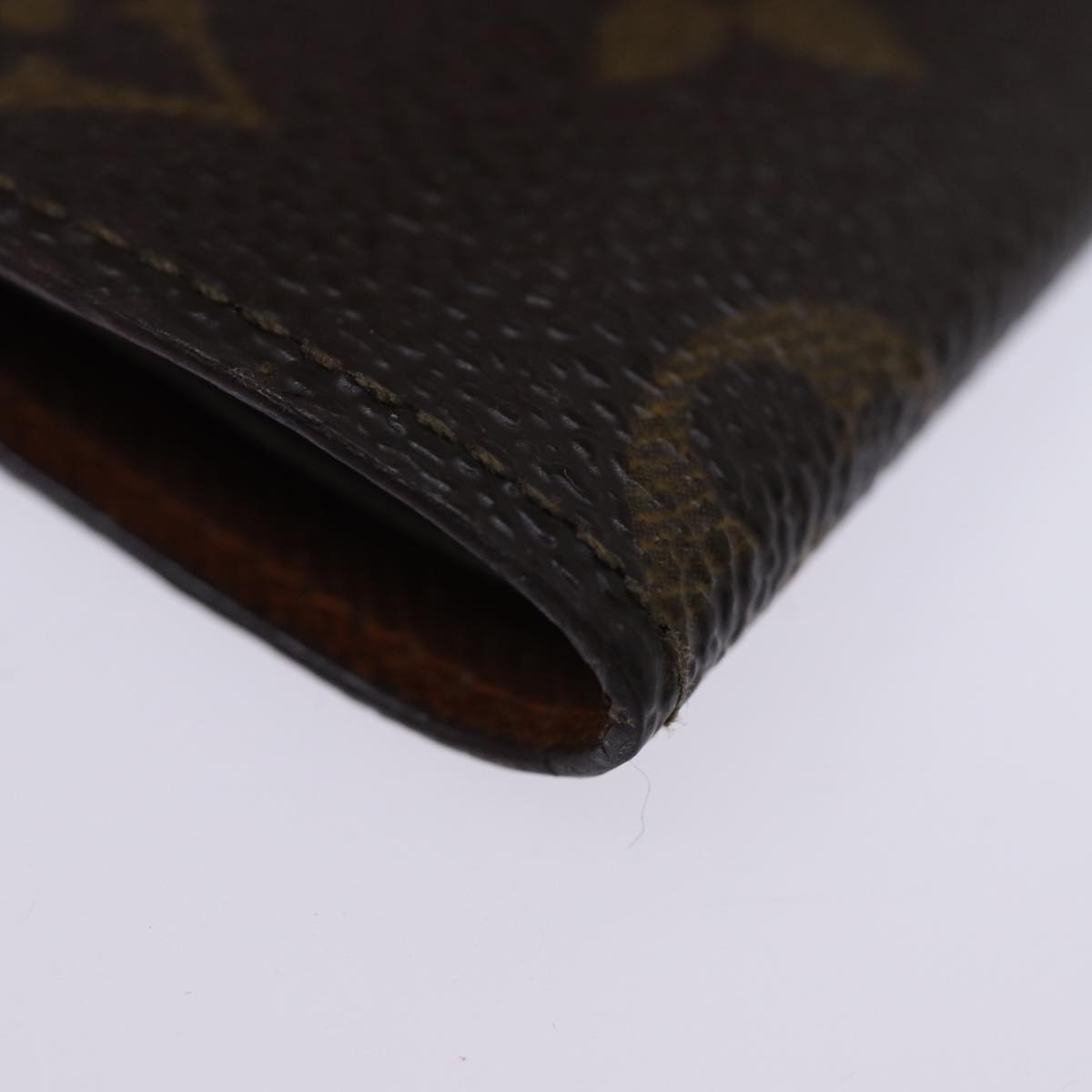 LOUIS VUITTON Monogram Porte Cartes Credit Pression Case M60937 LV Auth 77238