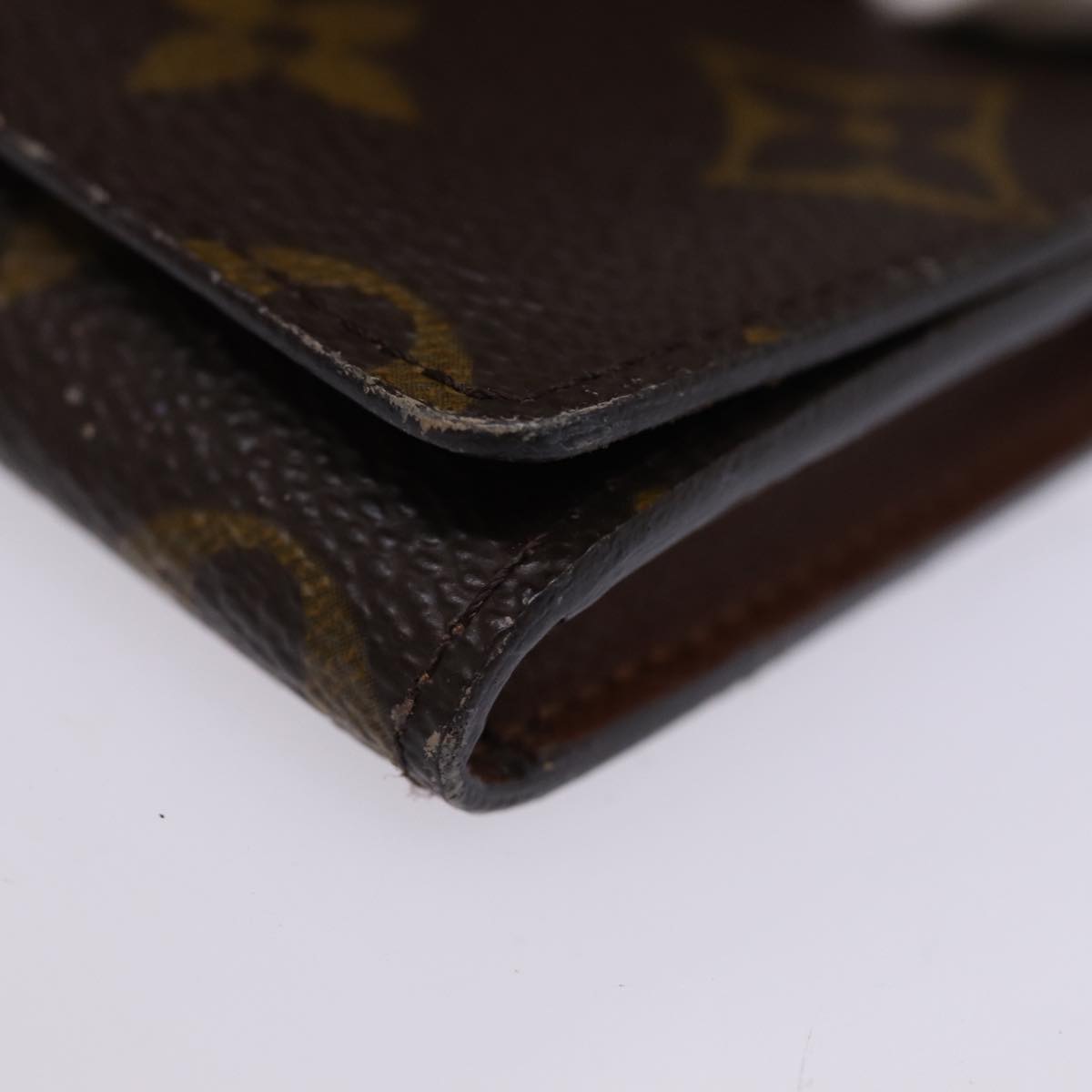 LOUIS VUITTON Monogram Amberop Cartes De Visit Card Case M62920 LV Auth 77239