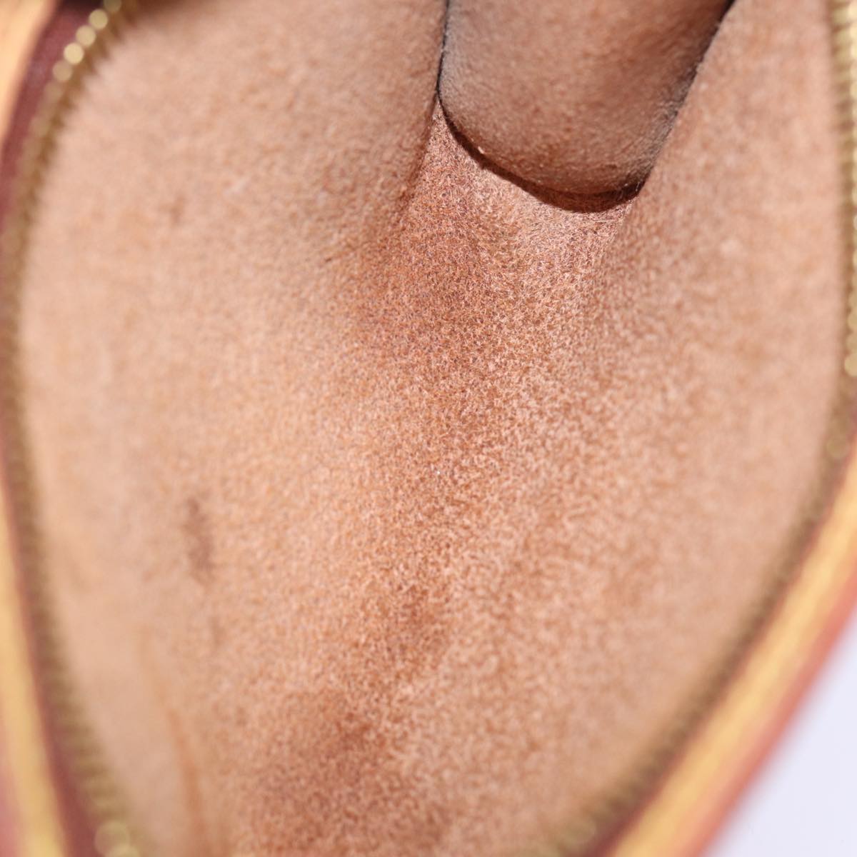 LOUIS VUITTON Nomad Cabas Ambre PM Pouch Leather Beige M92502 LV Auth 77251