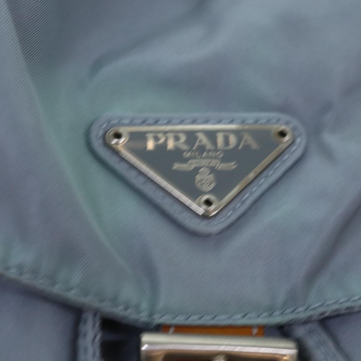 PRADA Backpack Nylon Blue Auth 77354