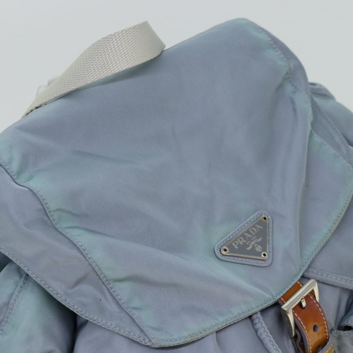 PRADA Backpack Nylon Blue Auth 77354