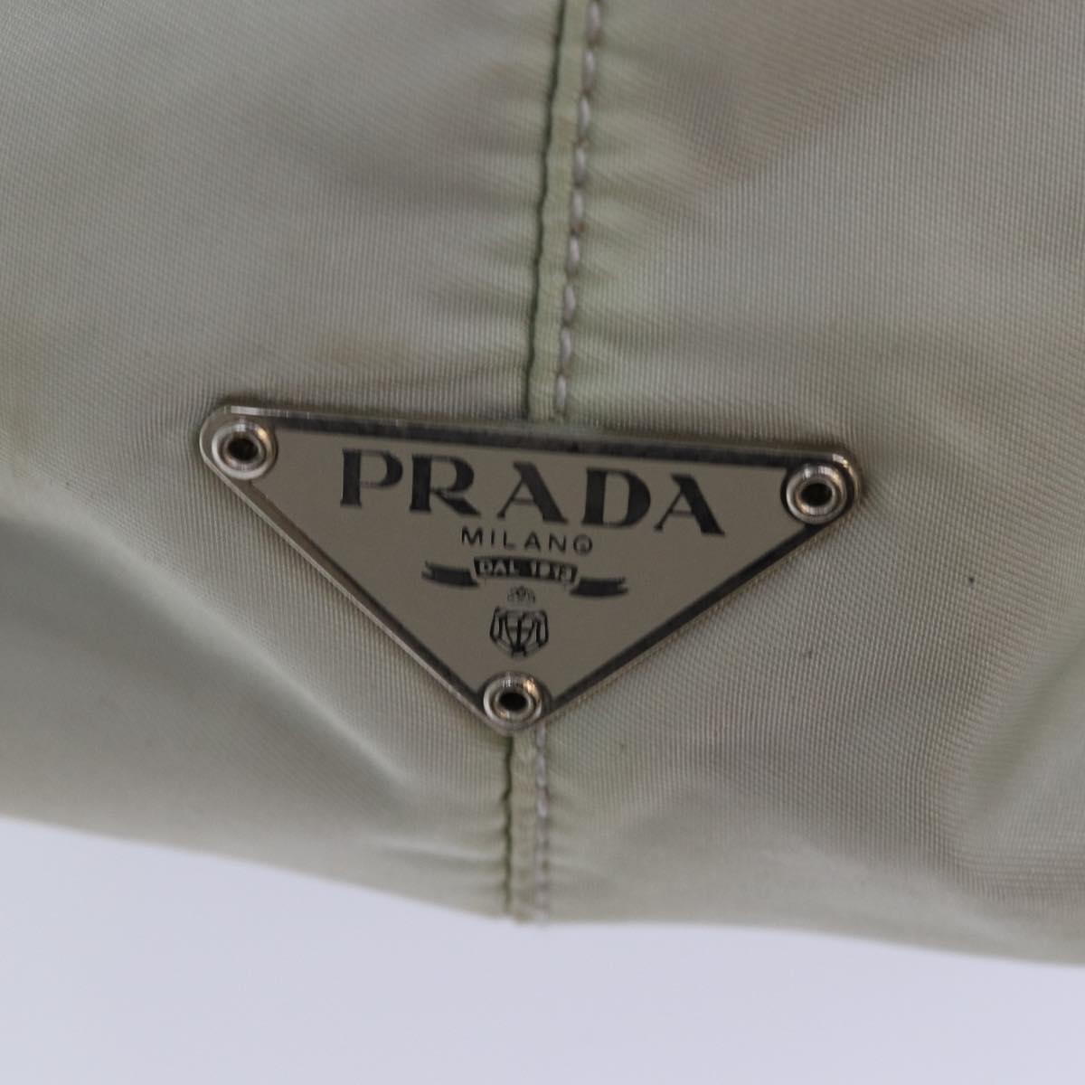 PRADA Backpack Nylon Gray Auth 77401