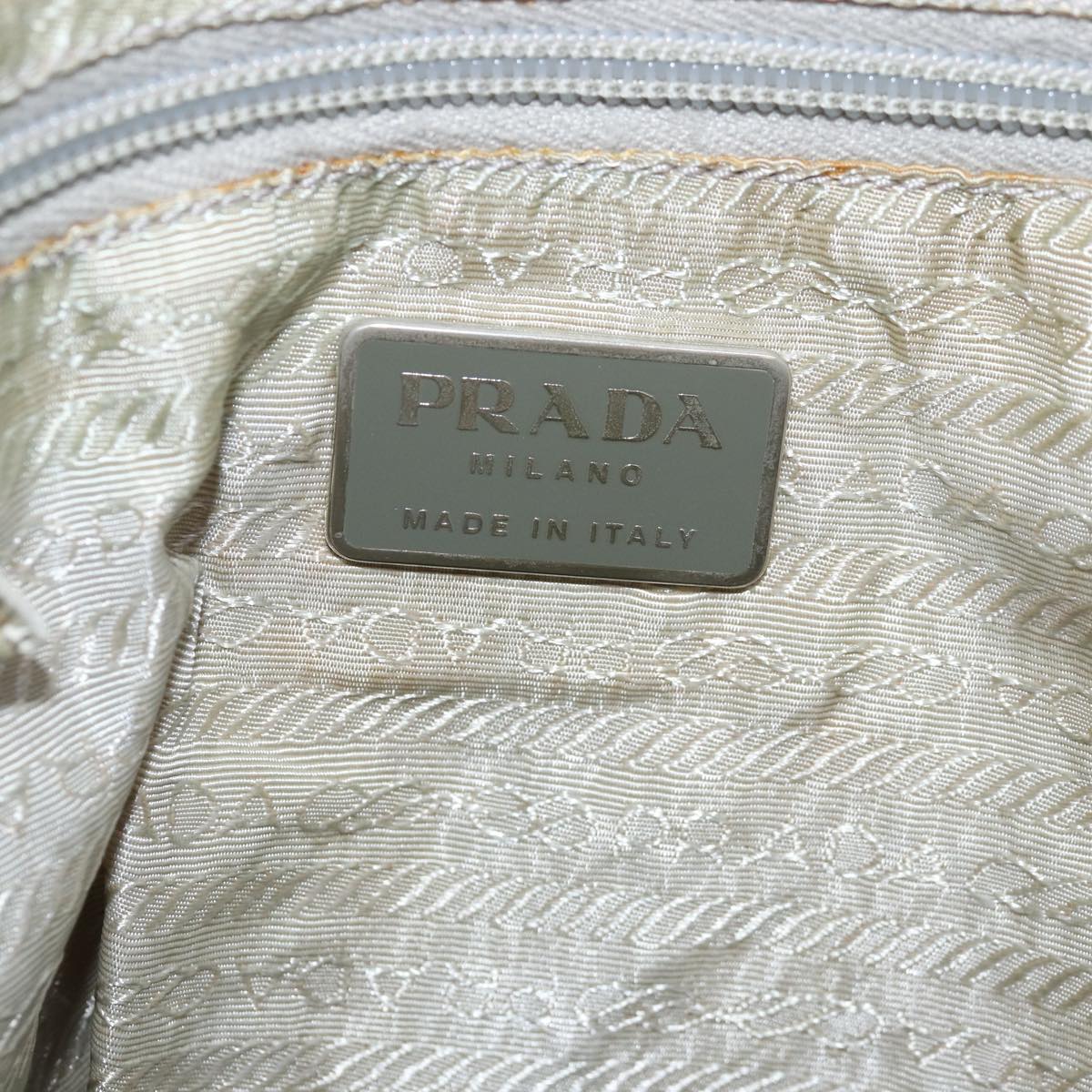 PRADA Backpack Nylon Gray Auth 77401