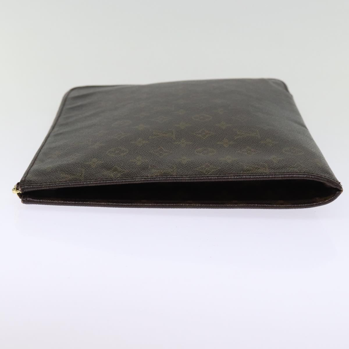 LOUIS VUITTON Monogram Poche Document Briefcase M53400 LV Auth 77514