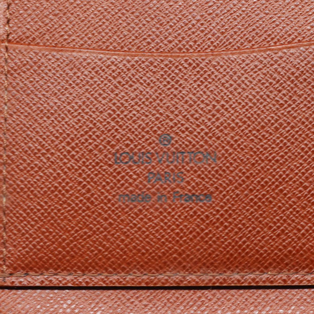 LOUIS VUITTON Epi Agenda Geod Wallet Brown LV Auth 77575