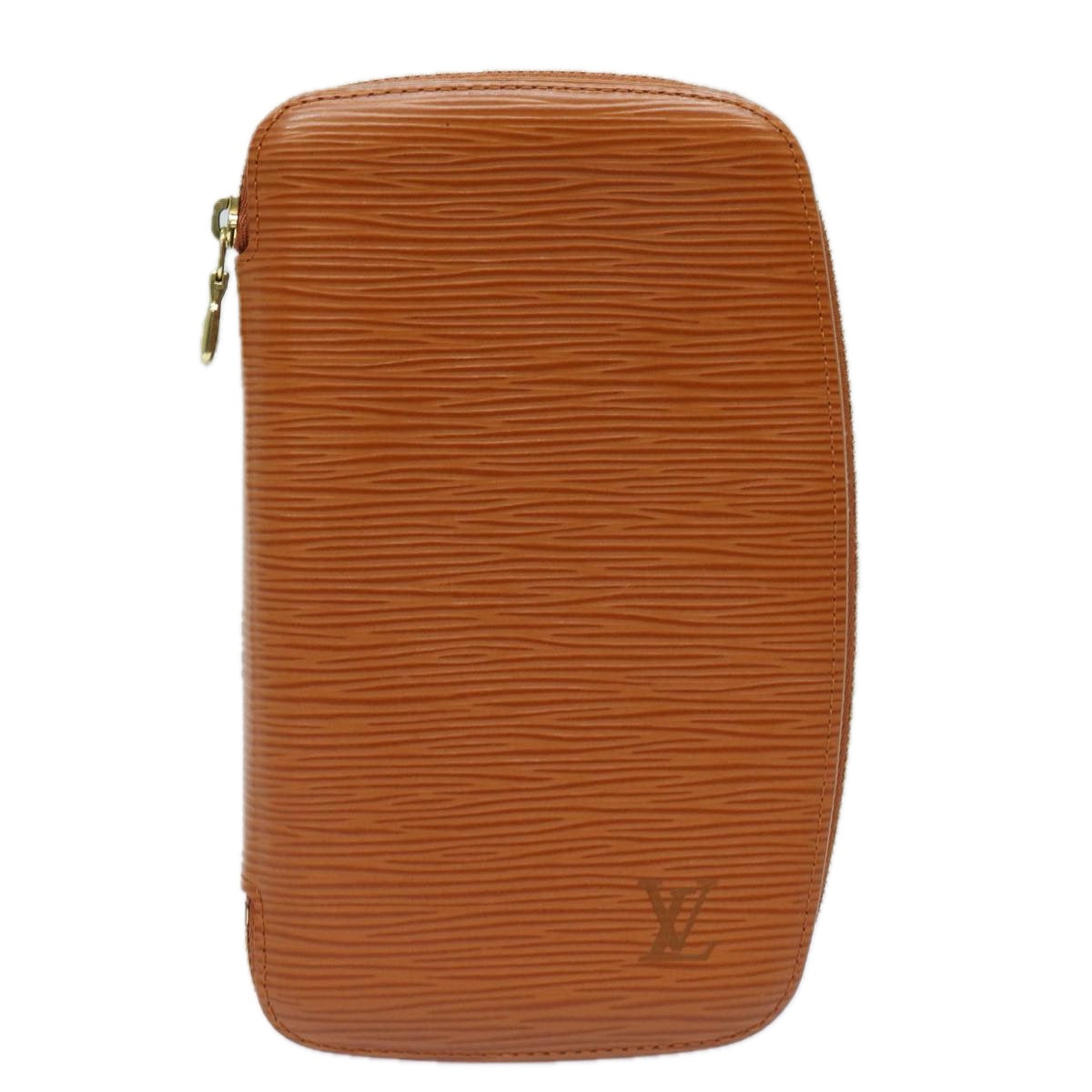 LOUIS VUITTON Epi Agenda Geod Wallet Brown LV Auth 77575