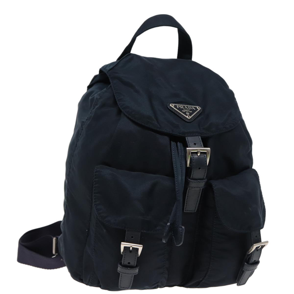 PRADA Backpack Nylon Navy Auth 77726