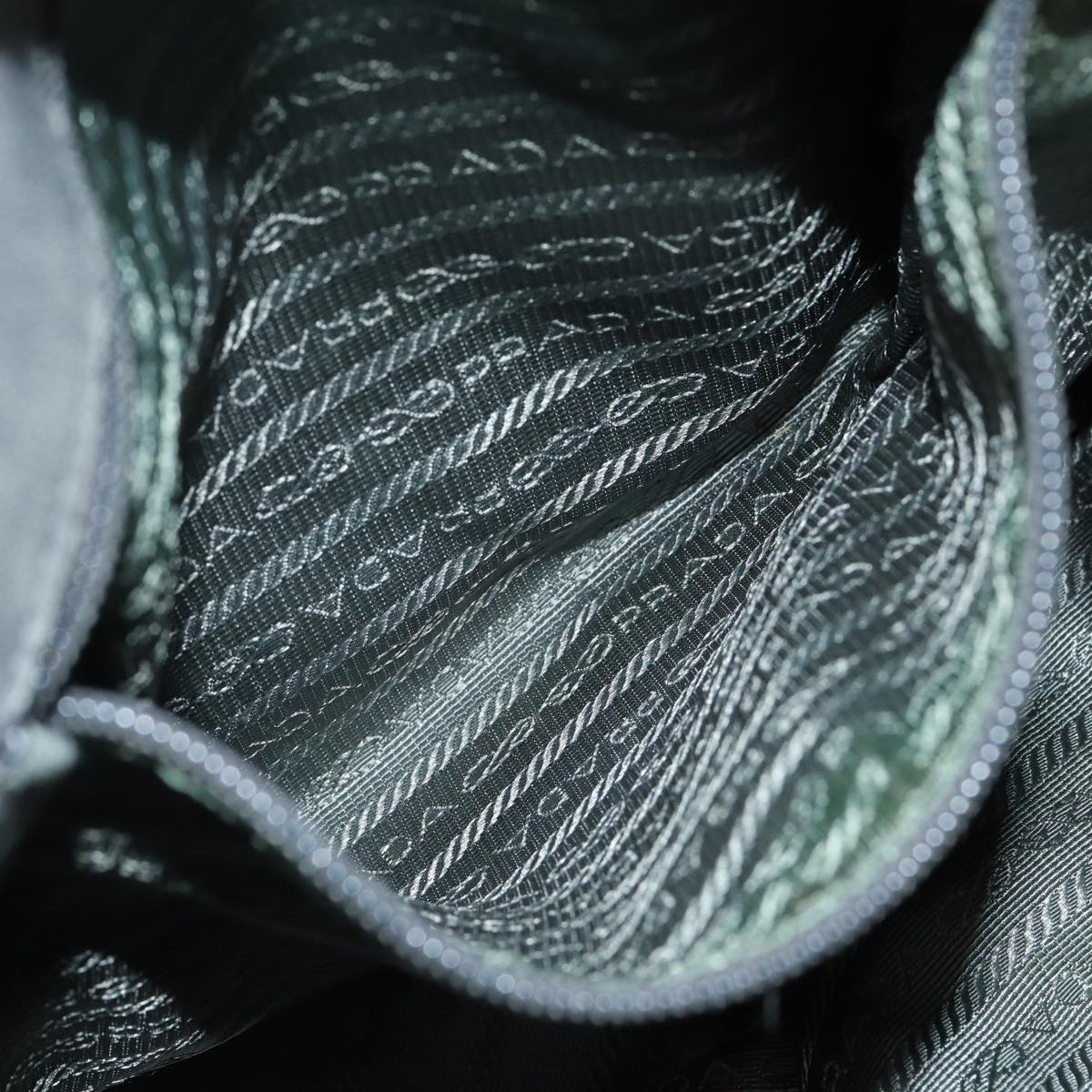 PRADA Hand Bag Nylon 2way Khaki Auth 77763