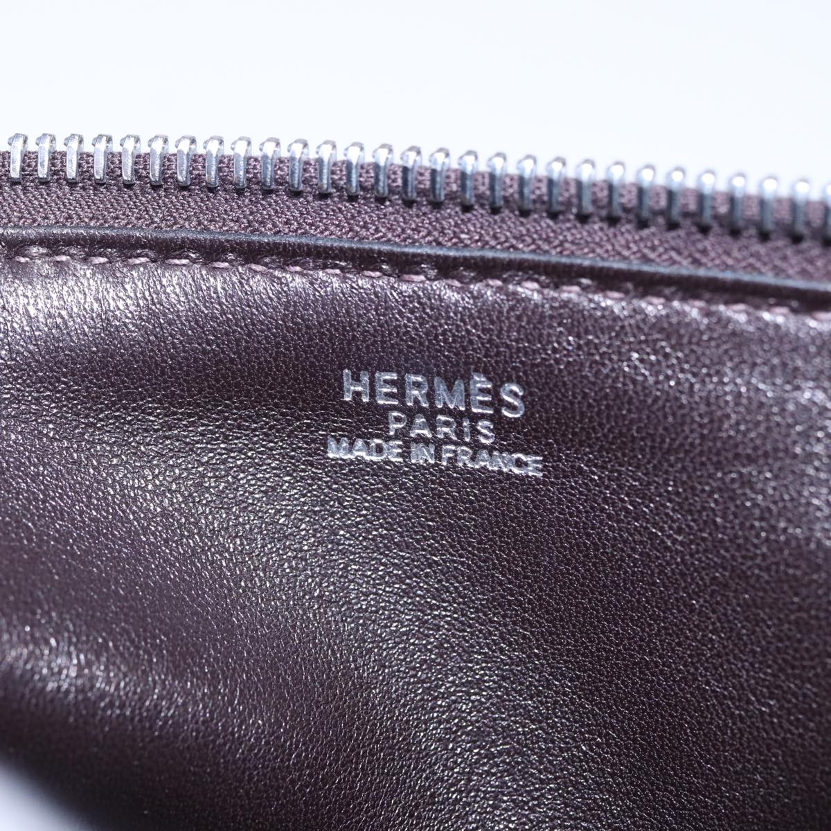 HERMES Yo bag Shoulder Bag Leather Brown Auth 77787A