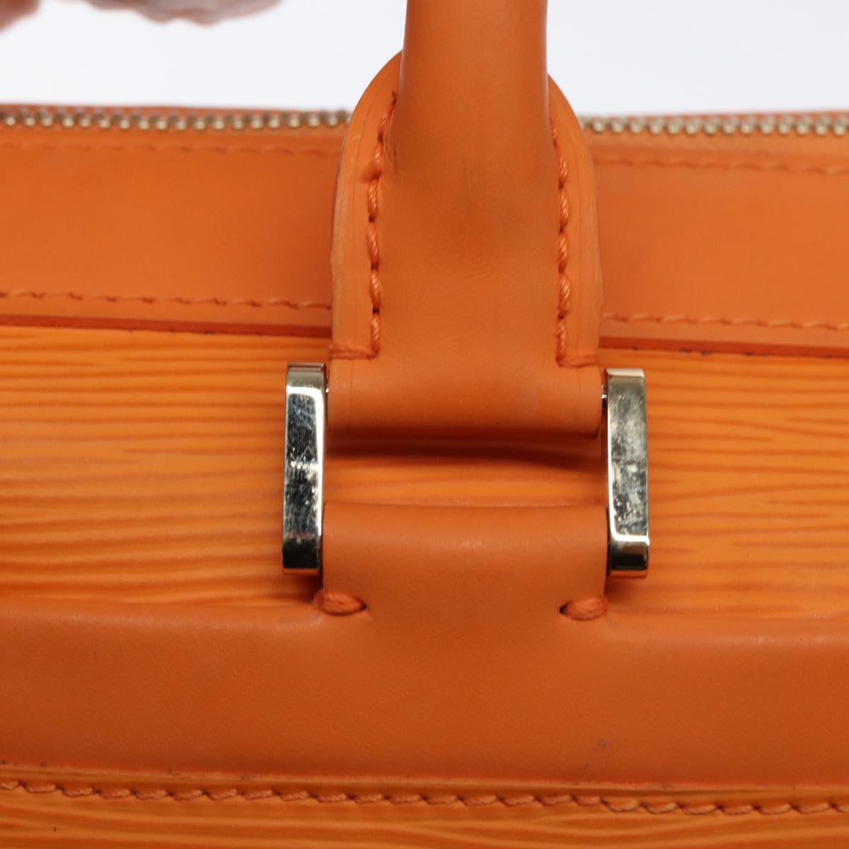 LOUIS VUITTON Epi Danura GM Hand Bag Orange Mandarin M5890H LV Auth 77879V
