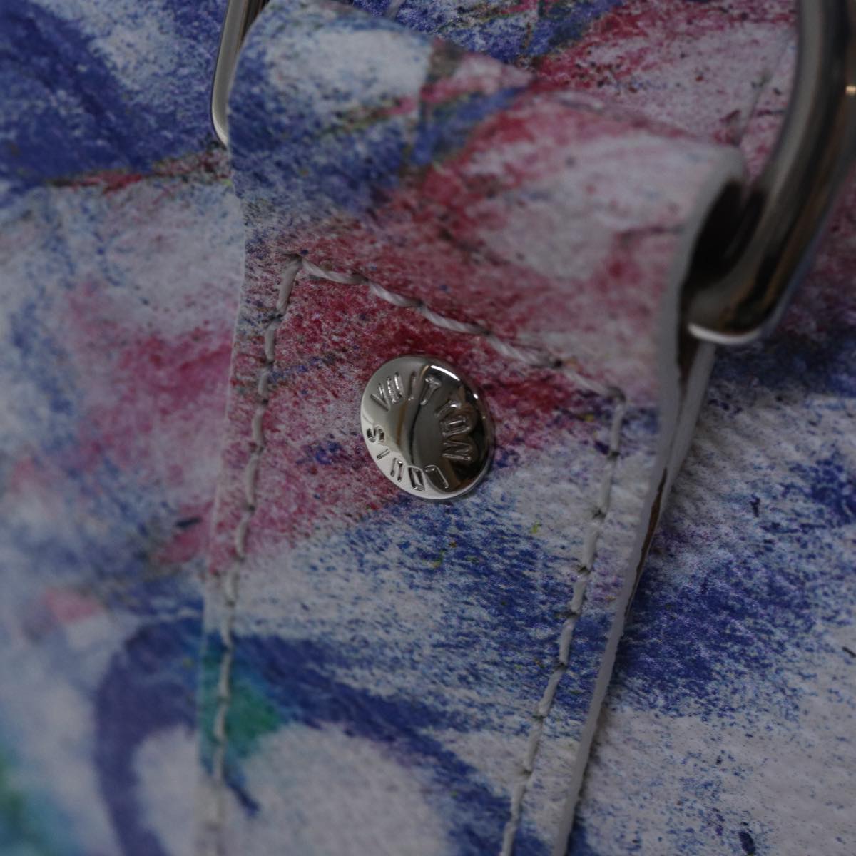 LOUIS VUITTON Monogram Pastel Keepall Bandouliere 50 Bag M57486 LV Auth 77999S