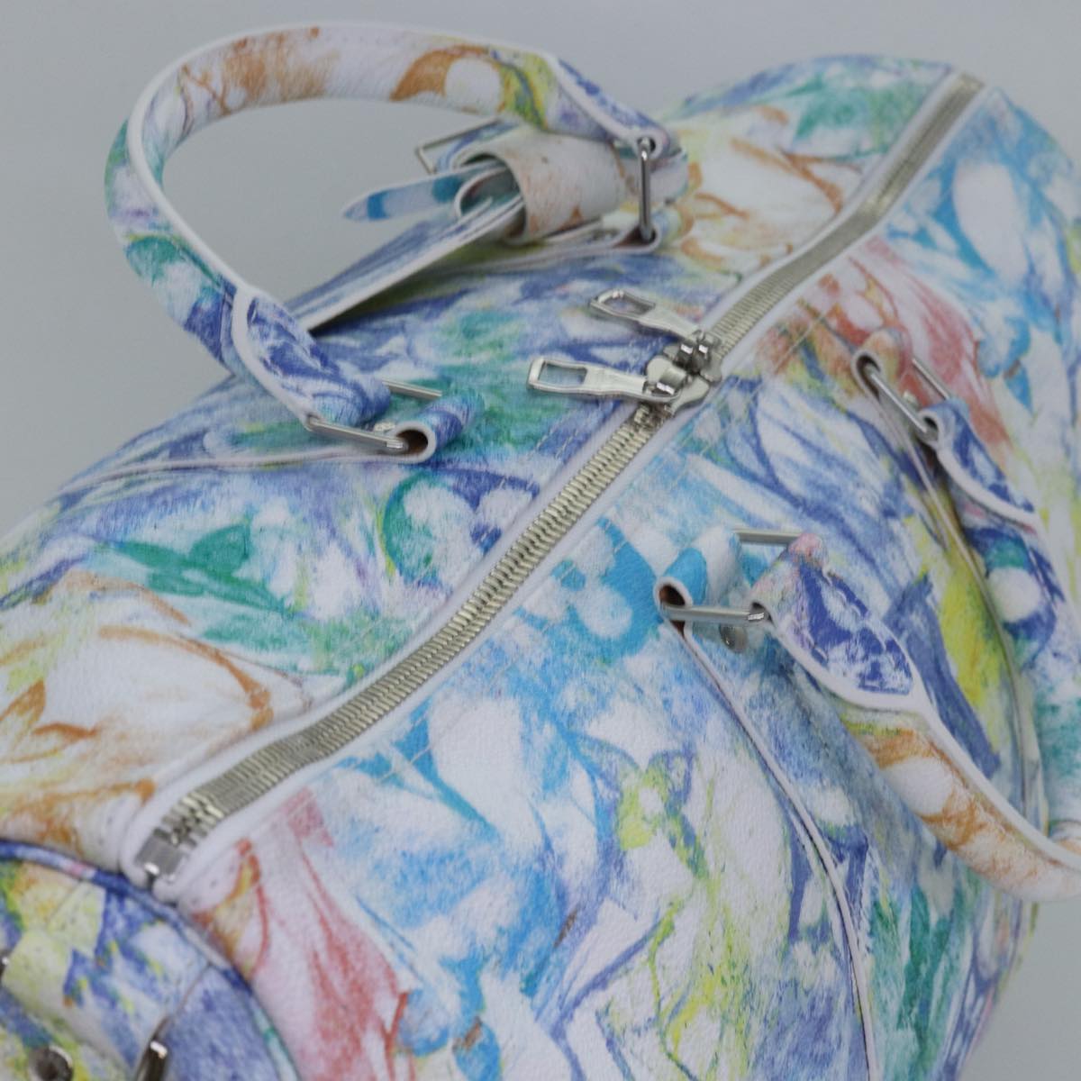 LOUIS VUITTON Monogram Pastel Keepall Bandouliere 50 Bag M57486 LV Auth 77999S