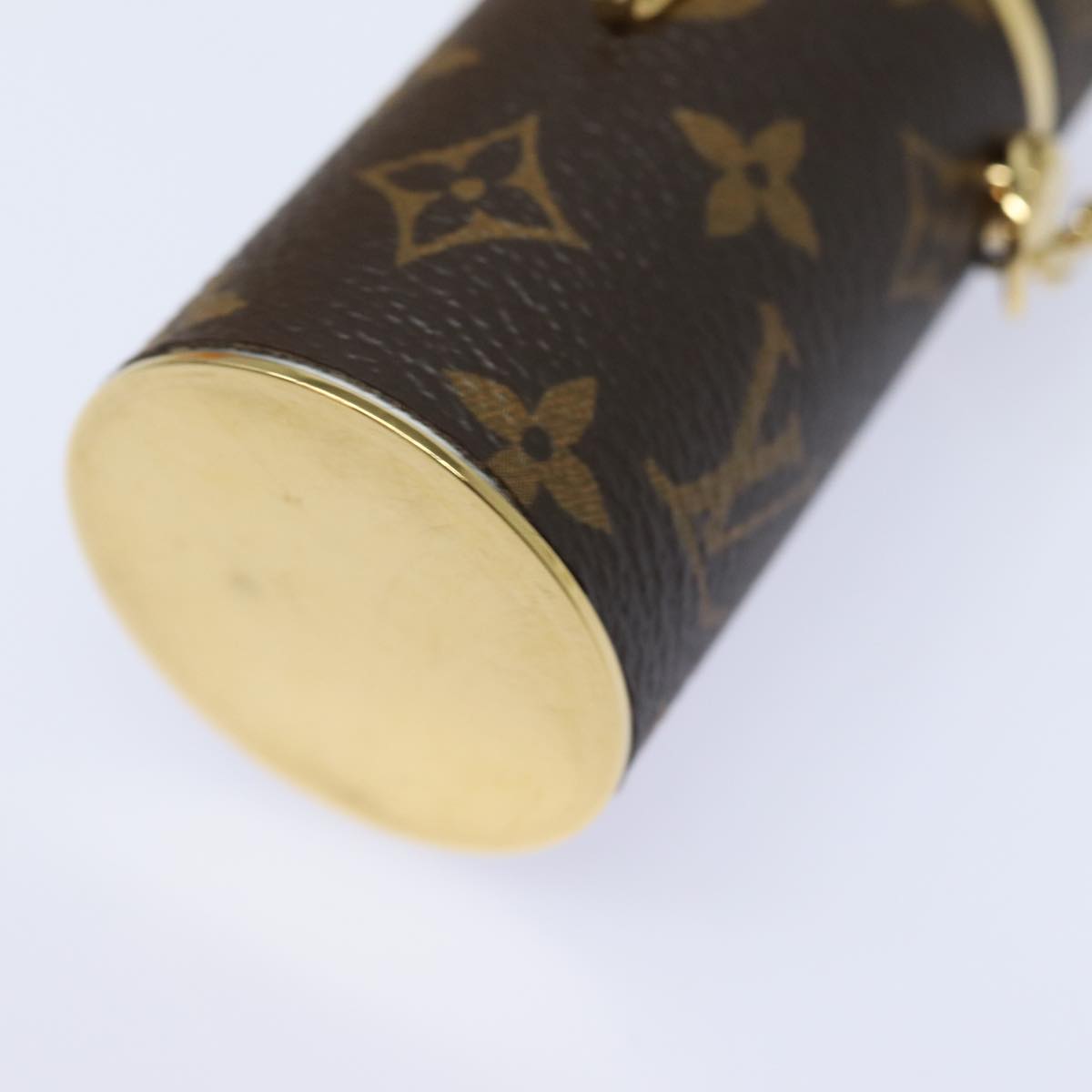 LOUIS VUITTON Monogram Lipstick Case Cosmetic Pouch MP2406 LV Auth 78001A