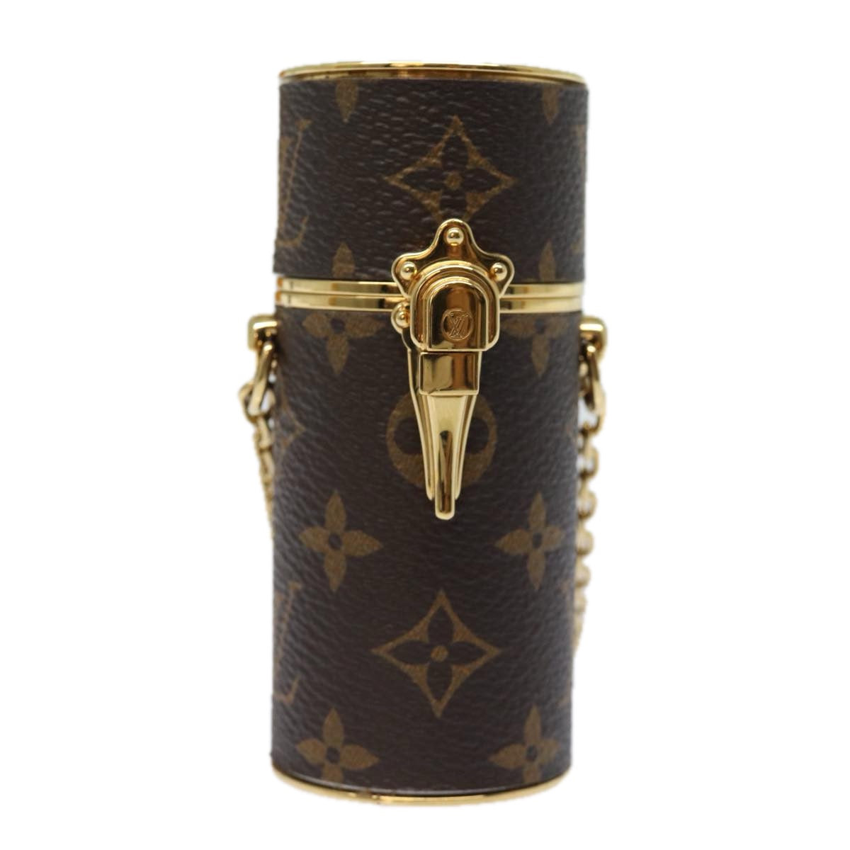 LOUIS VUITTON Monogram Lipstick Case Cosmetic Pouch MP2406 LV Auth 78001A