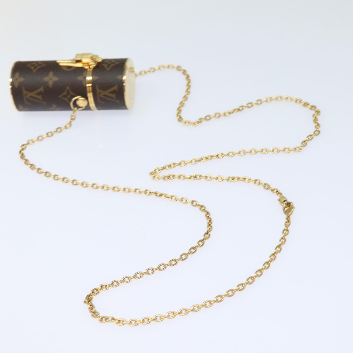 LOUIS VUITTON Monogram Lipstick Case Cosmetic Pouch MP2406 LV Auth 78001A