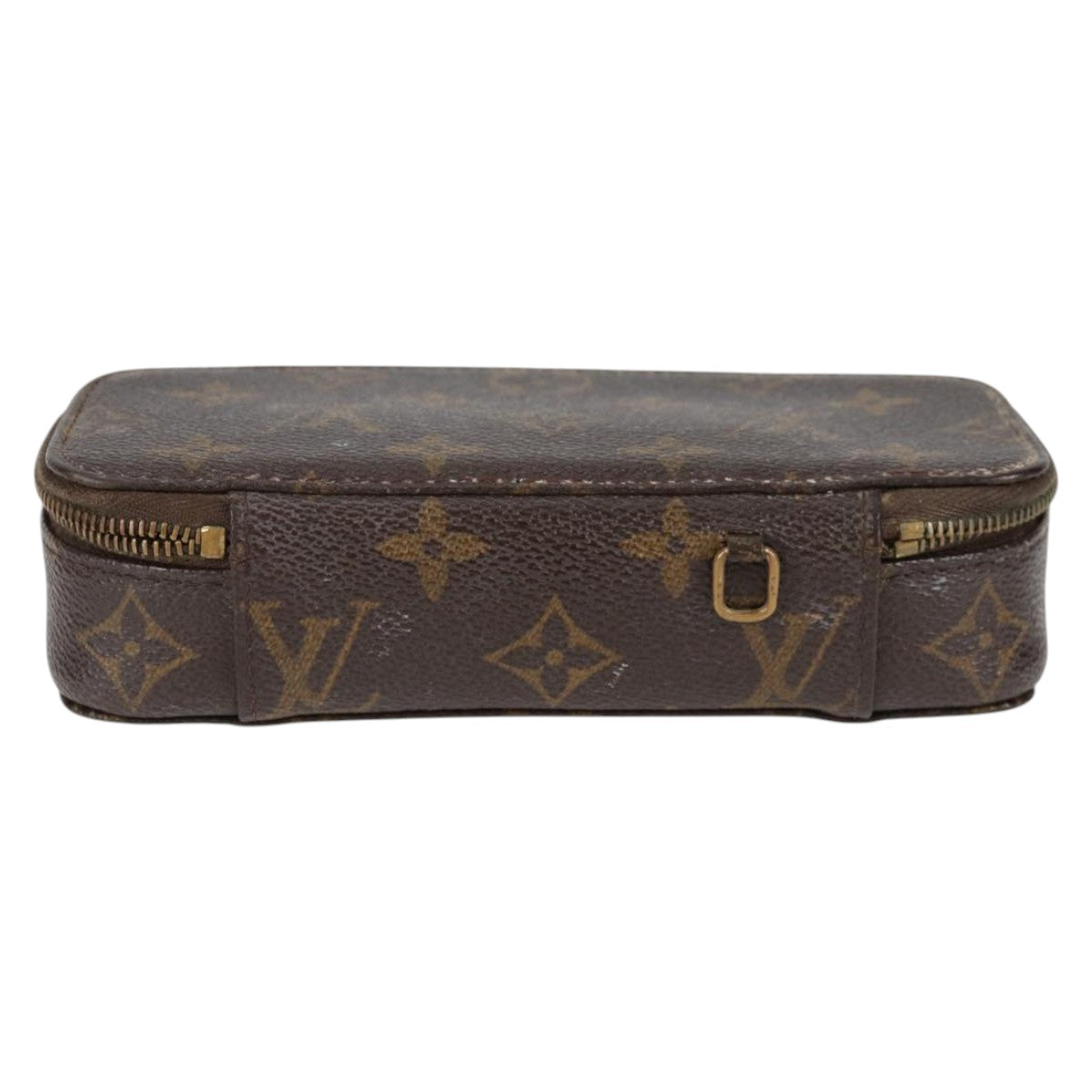 LOUIS VUITTON Monogram Poche Monte Carlo Jewelry Box M47352 LV Auth 78002