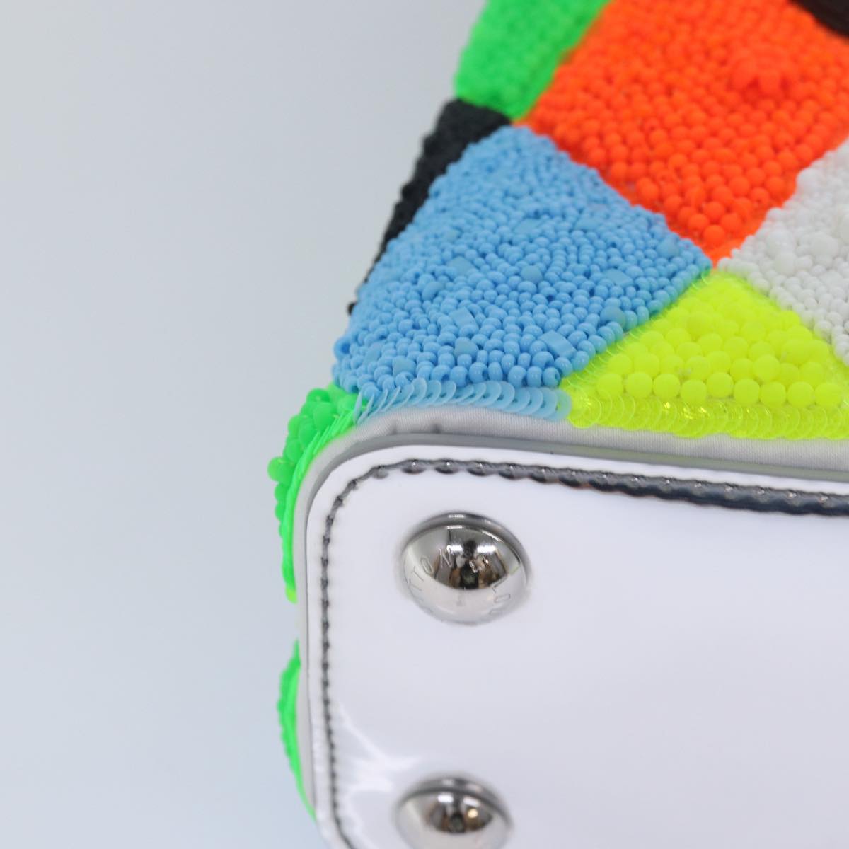 LOUIS VUITTON Ugo Rondinone Unique Edition Harlequin Resin Artycapucines BB