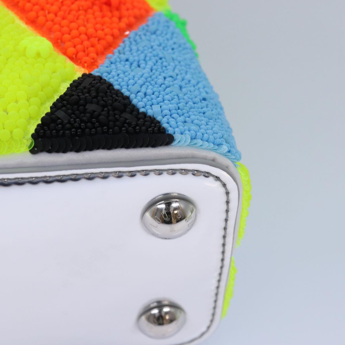 LOUIS VUITTON Ugo Rondinone Unique Edition Harlequin Resin Artycapucines BB