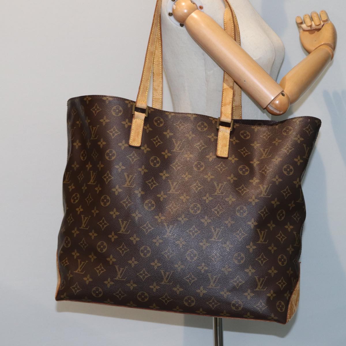 LOUIS VUITTON Monogram Cabas Alto Tote Bag M51152 LV Auth 78064