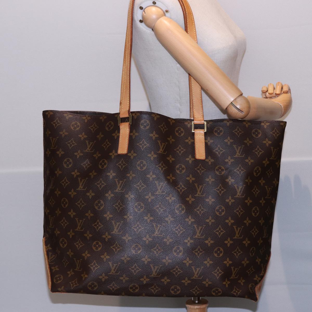 LOUIS VUITTON Monogram Cabas Alto Tote Bag M51152 LV Auth 78065