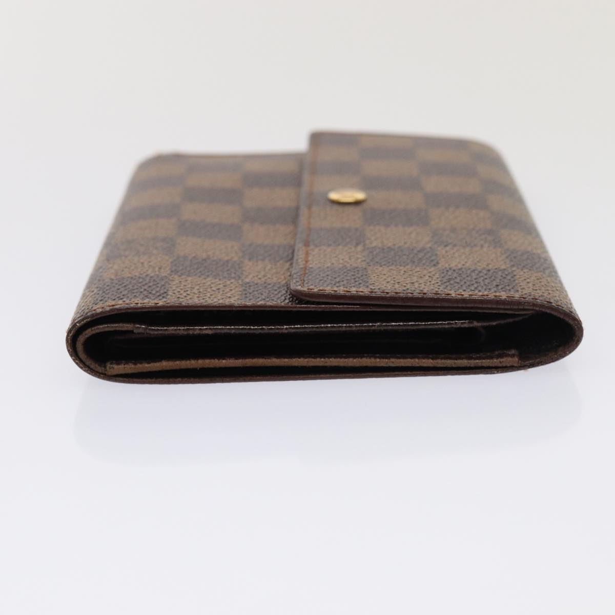 LOUIS VUITTON Damier Ebene Porte Tresor Etui Papie Wallet N61202 LV Auth 78108