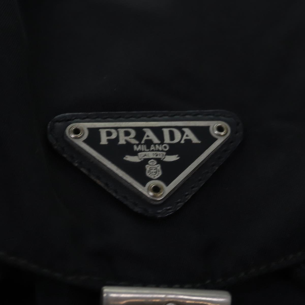 PRADA Backpack Nylon Black Auth 78254