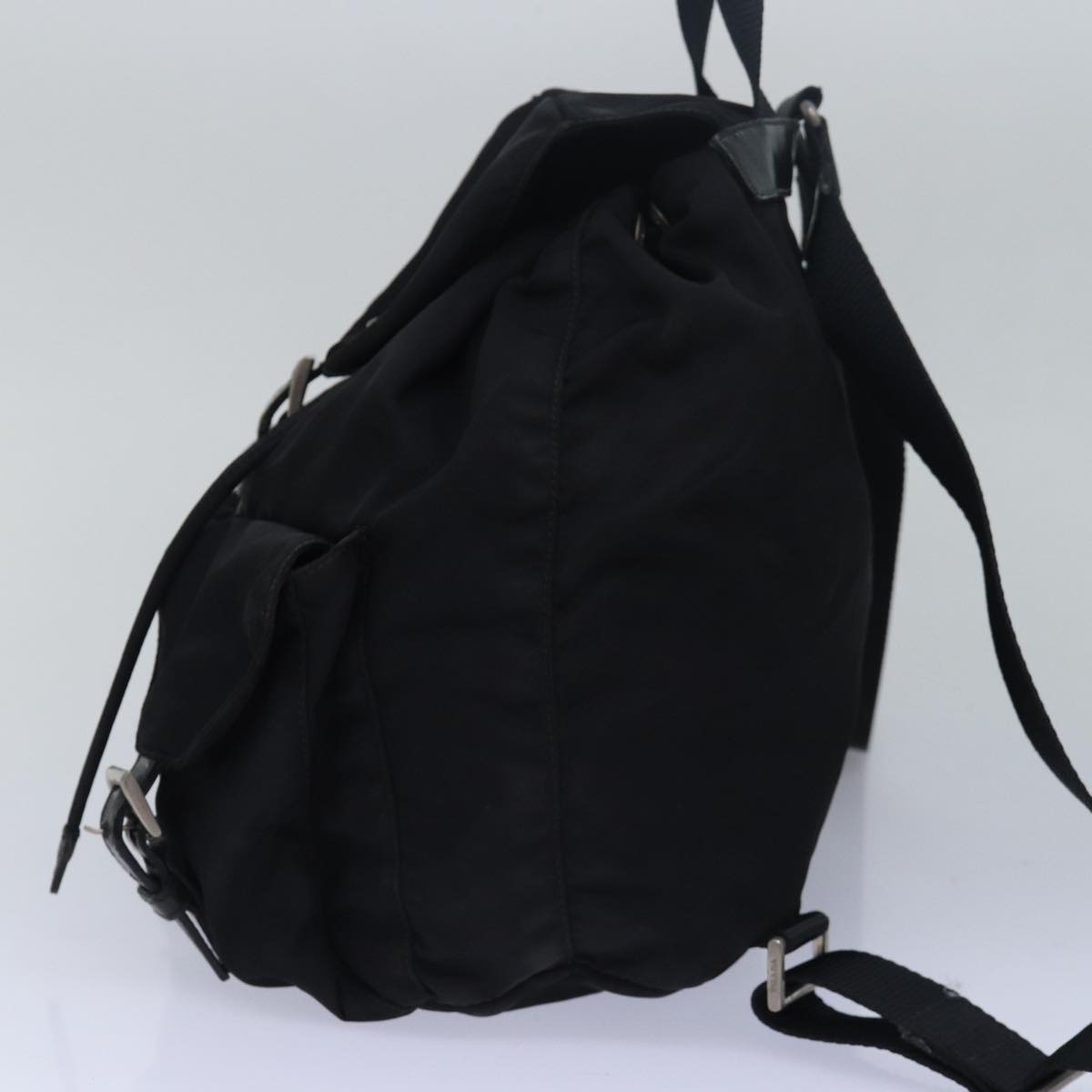 PRADA Backpack Nylon Black Auth 78254