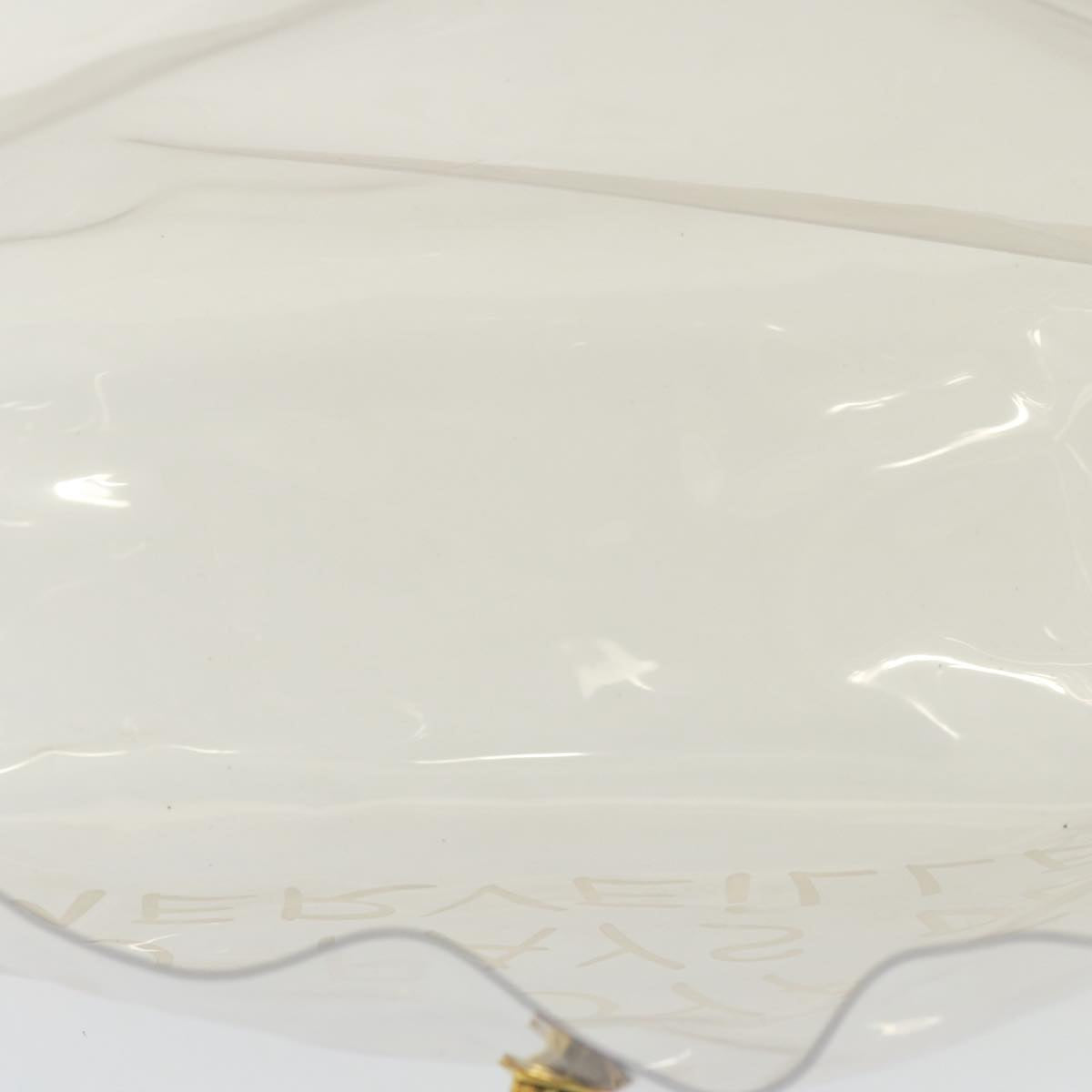 HERMES Vinyl Kelly Hand Bag Vinyl Clear Auth 78270