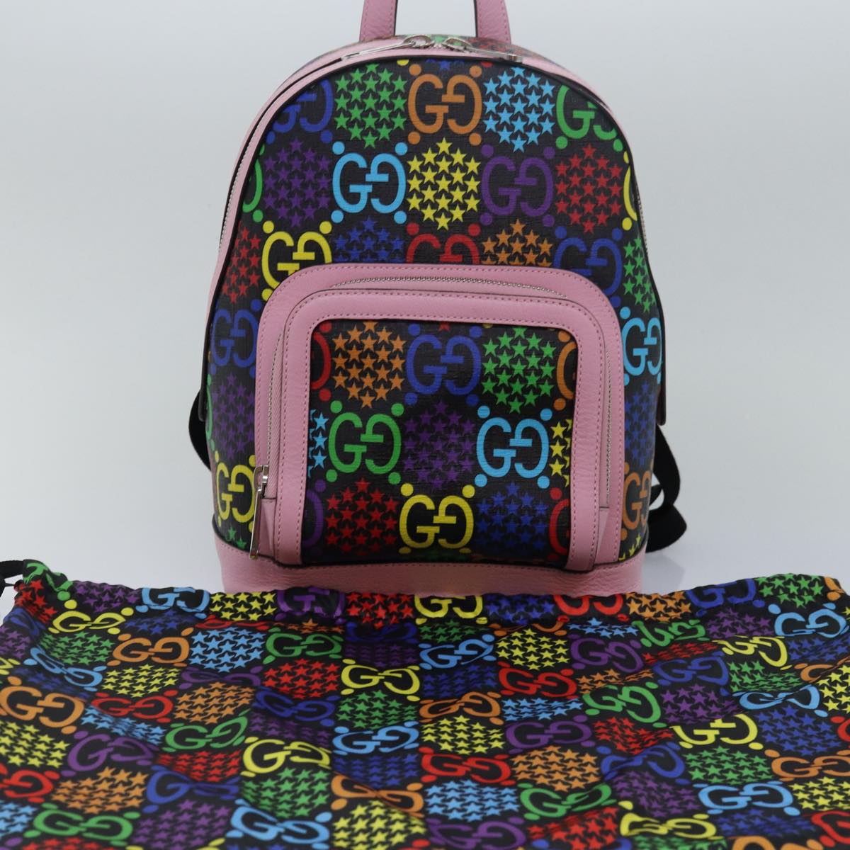 GUCCI GG Psychedelic Backpack Multicolor 601296 Auth 78285A