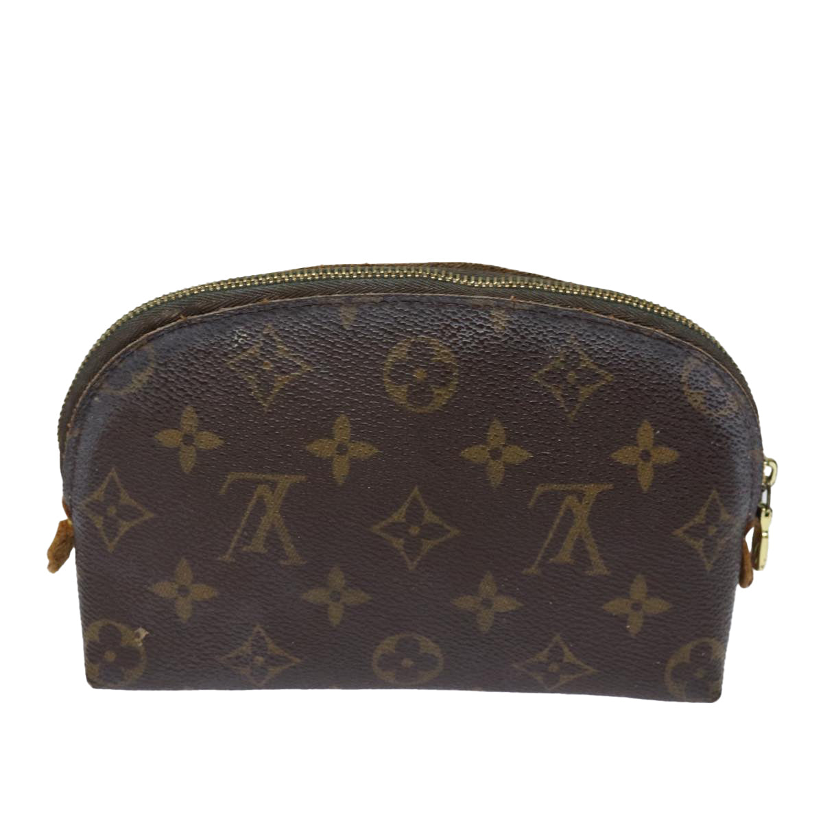 LOUIS VUITTON Monogram Pochette Cosmetic PM Cosmetic Pouch M47515 LV Auth 78301